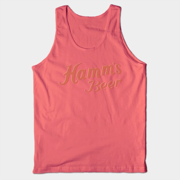 Faded Hamm's Beer - Vintage Sign Type Tank Top by Eugene and Jonnie Tee's